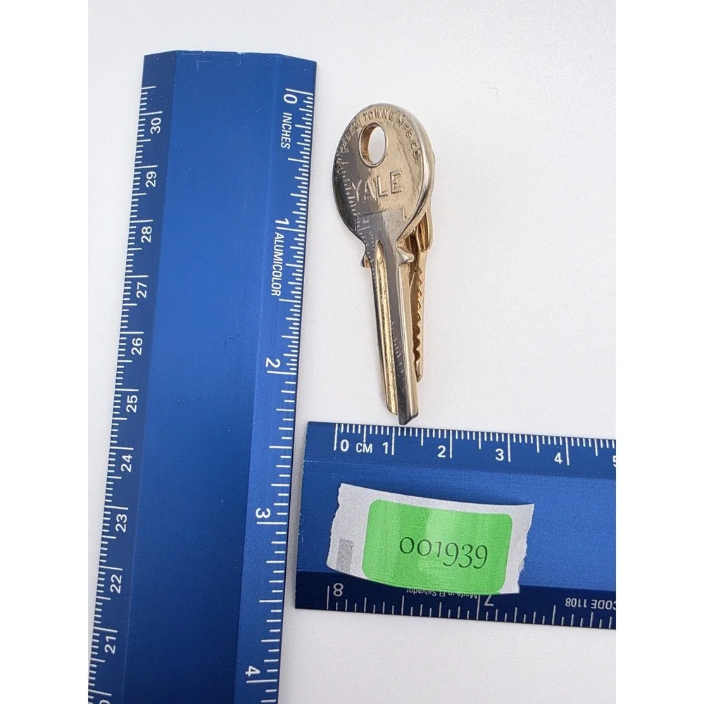 Vtg HICKOK USA Yale Key Tie Bar‎ Clip Clasp Gold Tone Excellent FREE $HIPPING!!